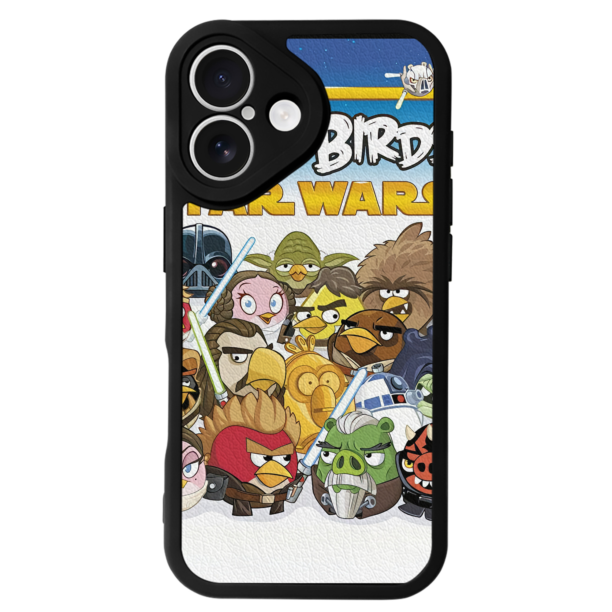 （画像用） Angry Birds アングリーバード 【iPhone 16シリーズ対応】シリコンスマホケース（レザー調） 材質：シリコン